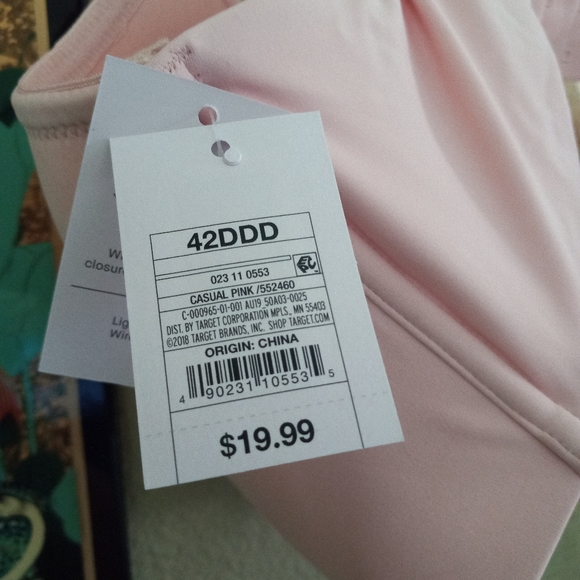 Auden Wireless Pink Bra 42DDD - Picture 5 of 5